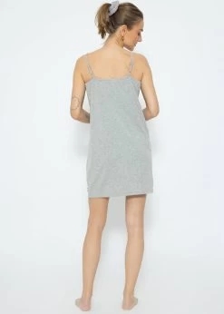 Nachthemd - Grau Melange -Sassyclassy SassyClassy nachthemd grau melange S3209NN6489