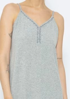 Nachthemd - Grau Melange -Sassyclassy SassyClassy nachthemd grau melange S3209NN6489 9