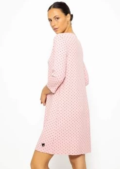 Nachthemd Mit Pünktchen - Rosa -Sassyclassy SassyClassy nachthemd mit punktchen rosa S3209NK6342 2