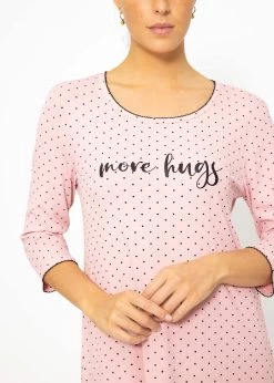 Nachthemd Mit Pünktchen - Rosa -Sassyclassy SassyClassy nachthemd mit punktchen rosa S3209NK6342 7