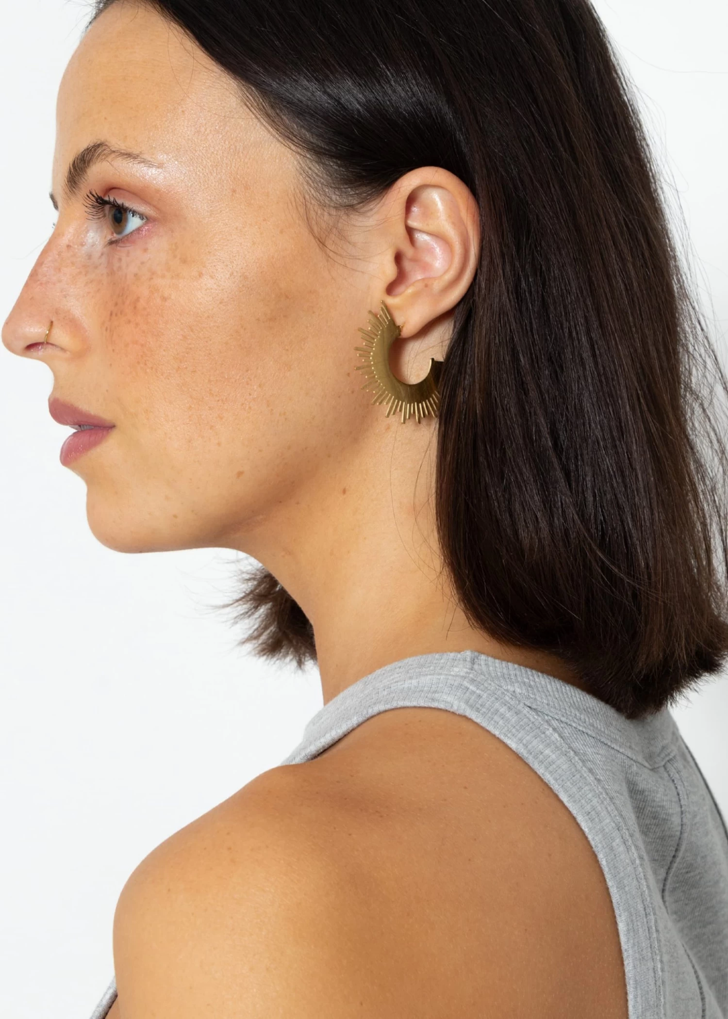 Ohrstecker Sonne - Gold 4 Ohrstecker Sonne - Gold – Bild 2