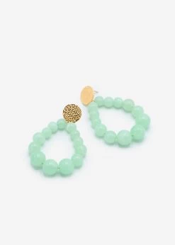 Ohrstecker Gold Mit Perlen - Hellgrün 11 Ohrstecker Gold Mit Perlen - Hellgrün -Sassyclassy SassyClassy ohrstecker gold mit perlen hellgrun S4202AO9031 1