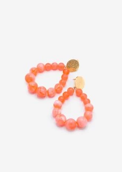 Ohrstecker Gold Mit Perlen - Koralle 10 Ohrstecker Gold Mit Perlen - Koralle -Sassyclassy SassyClassy ohrstecker gold mit perlen korall S2403AO9050