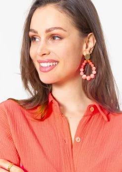 Ohrstecker Gold Mit Perlen - Koralle 11 Ohrstecker Gold Mit Perlen - Koralle -Sassyclassy SassyClassy ohrstecker gold mit perlen korall S2403AO9050 5