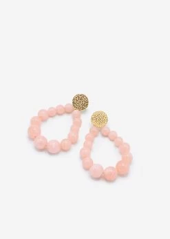 Ohrstecker Gold Mit Perlen - Peach 12 Ohrstecker Gold Mit Perlen - Peach -Sassyclassy SassyClassy ohrstecker gold mit perlen peach S4202AO903 4