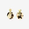 Ohrstecker Mit Rundem Schildpatt-Anhänger - Gold 2 Ohrstecker Mit Rundem Schildpatt-Anhänger - Gold -Sassyclassy SassyClassy ohrstecker mit rundem schildpatt anhanger gold S3211AO6560 1