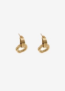 Ohrstecker Mit Twist-Detail - Gold