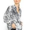 Oversize Bluse Mit Print - Schwarz-weiß -Sassyclassy SassyClassy oversize bluse mit print schwarz weiss S3207E6163