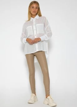 Oversize Plumetis Bluse, Weiß 16 Oversize Plumetis Bluse, Weiß -Sassyclassy SassyClassy oversize plumetis bluse offwhite S3203B5657 2