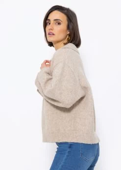 Oversize Pullover Mit Kragen - Beige 15 Oversize Pullover Mit Kragen - Beige -Sassyclassy SassyClassy oversize pullover mit kragen beige S3210P6530 7X8rXvoS4AIHVt