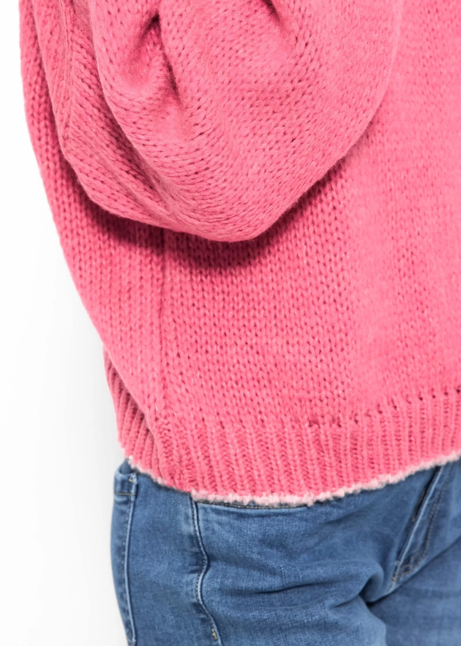 Oversize Pullover Mit Rosa Akzenten - Pink 11 Oversize Pullover Mit Rosa Akzenten - Pink – Bild 9
