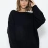 Oversize Pullover - Schwarz -Sassyclassy SassyClassy oversize pullover schwarz S3211P6656 2