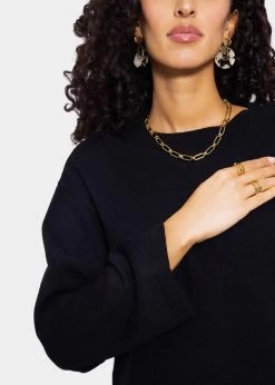 Oversize Kleid In Strick - Schwarz 19 Oversize Kleid In Strick - Schwarz -Sassyclassy SassyClassy oversize strickkleid schwarz S3206B5990 69gbKHMXezwxju