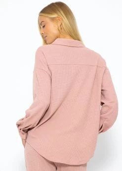 Oversize Waffelpiqué Bluse - Altrosa -Sassyclassy SassyClassy oversize waffelpique bluse altrosa S3209E6428 41DfNI6daXvEI8
