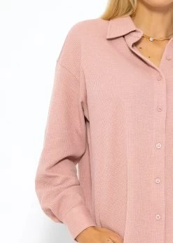 Oversize Waffelpiqué Bluse - Altrosa -Sassyclassy SassyClassy oversize waffelpique bluse altrosa S3209E6428 8yO8An4aFYOF6a