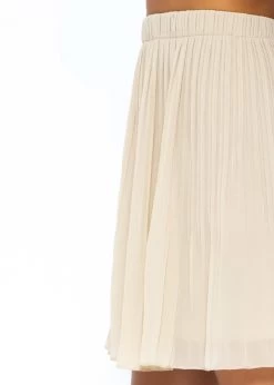 Plissée-Rock Aus Chiffon, Beige -Sassyclassy SassyClassy plissee rock aus chiffon beige S3207B6014 12