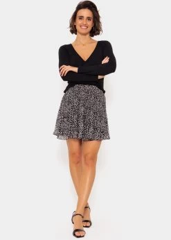 Plissée Rock Mit Print - Schwarz-weiß 10 Plissée Rock Mit Print - Schwarz-weiß -Sassyclassy SassyClassy plissee rock mit print schwarz weiss S3209R6437ia1pbSDjj3AMd