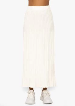 Plissierter Maxi Strick-Rock - Offwhite -Sassyclassy SassyClassy plissierter maxi strick rock offwhite S3207R6141 2