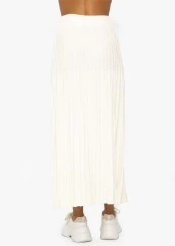 Plissierter Maxi Strick-Rock - Offwhite -Sassyclassy SassyClassy plissierter maxi strick rock offwhite S3207R6141 4