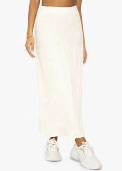 Plissierter Maxi Strick-Rock - Offwhite -Sassyclassy SassyClassy plissierter maxi strick rock offwhite S3207R6141 7