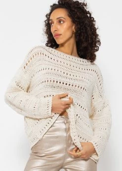 Pullover Mit Ajour Muster - Beige 12 Pullover Mit Ajour Muster - Beige -Sassyclassy SassyClassy pullover mit ajour muster beige S4203P6844 9