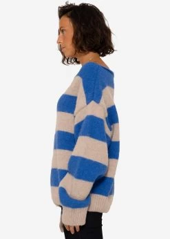 Pullover Mit Blockstreifen - Blau-beige 11 Pullover Mit Blockstreifen - Blau-beige -Sassyclassy SassyClassy pullover mit block streifen blau beige S3208P6214 4NyZDKtmnokIYb
