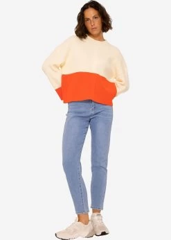 Pullover Mit Orangefarbenem Saum - Offwhite 9 Pullover Mit Orangefarbenem Saum - Offwhite -Sassyclassy SassyClassy pullover mit orangefarbenem offwhite S3208P6222 1nA57HhrNF41ZM