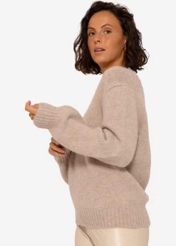 Pullover Mit Spitzen-Ausschnitt - Beige -Sassyclassy SassyClassy pullover mit spitzen ausschnitt beige S3207P6098 3lamwuGrK098pQ