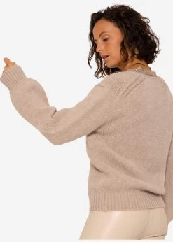 Pullover Mit Spitzen-Ausschnitt - Beige -Sassyclassy SassyClassy pullover mit spitzen ausschnitt beige S3207P6098 8DU67vHzdtKP6x