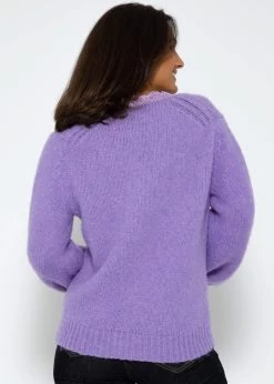 Pullover Mit Spitzen-Ausschnitt - Lila 17 Pullover Mit Spitzen-Ausschnitt - Lila -Sassyclassy SassyClassy pullover mit spitzen ausschnitt lila S3207P6095 5