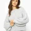 Pullover Mit Struktur - Hellgrau 2 Pullover Mit Struktur - Hellgrau -Sassyclassy SassyClassy pullover mit struktur hellgrau S3211P6729 4