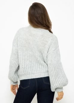 Pullover Mit Struktur - Hellgrau -Sassyclassy SassyClassy pullover mit struktur hellgrau S3211P6729 7