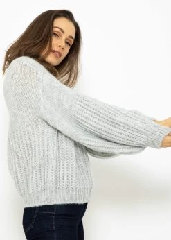 Pullover Mit Struktur - Hellgrau -Sassyclassy SassyClassy pullover mit struktur hellgrau S3211P6729 8