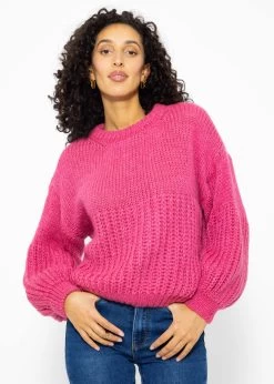 Pullover Mit Struktur - Mauve 10 Pullover Mit Struktur - Mauve -Sassyclassy SassyClassy pullover mit struktur mauve S3211P6731 2