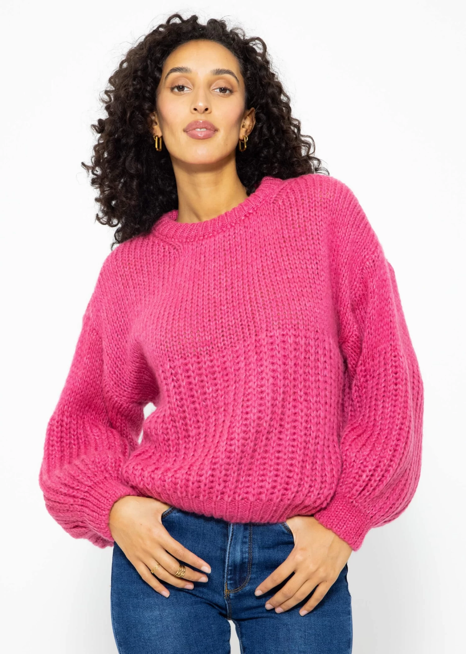 Pullover Mit Struktur - Mauve 5 Pullover Mit Struktur - Mauve – Bild 3