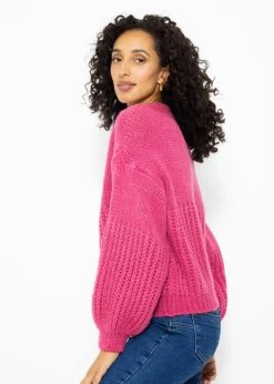 Pullover Mit Struktur - Mauve 12 Pullover Mit Struktur - Mauve -Sassyclassy SassyClassy pullover mit struktur mauve S3211P6731 4