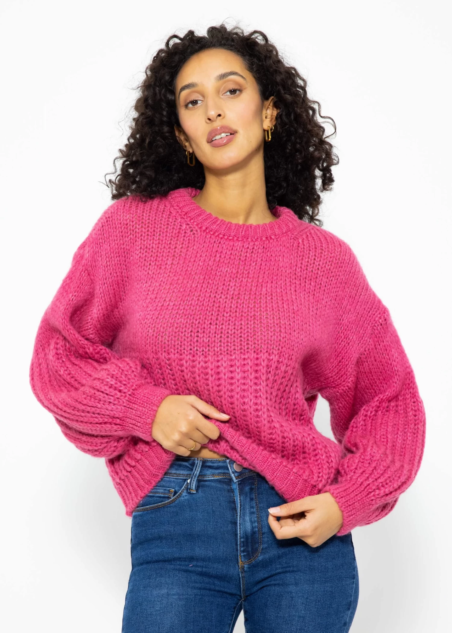 Pullover Mit Struktur - Mauve 3 Pullover Mit Struktur - Mauve