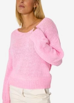Pullover Mit V-Ausschnitt - Rosa -Sassyclassy SassyClassy pullover mit v ausschnitt rosa S3209P6411 1DLfPPF4AtDc3W