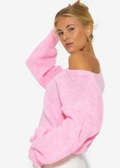Pullover Mit V-Ausschnitt - Rosa -Sassyclassy SassyClassy pullover mit v ausschnitt rosa S3209P6411 3zDlPhUUbeHeuV