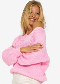 Pullover Mit V-Ausschnitt - Rosa -Sassyclassy SassyClassy pullover mit v ausschnitt rosa S3209P6411 5mfMVmndqEA0Yc
