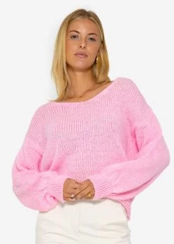 Pullover Mit V-Ausschnitt - Rosa -Sassyclassy SassyClassy pullover mit v ausschnitt rosa S3209P6411 7GA9wVW05iTy6s