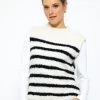 Pullunder Mit Schwarzen Streifen - Offwhite -Sassyclassy SassyClassy pullunder mit schwarzen streifen offwhite S3210P6610 1