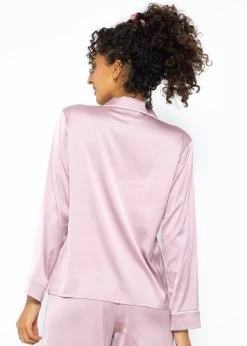 Satin Pyjama Bluse Mit Paspel - Rosa -Sassyclassy SassyClassy pyjama bluse mit paspel rosa S3209NL6423 86Pd0vn29ZB7xh