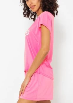 Pyjamashirt Mit Print - Pink 10 Pyjamashirt Mit Print - Pink -Sassyclassy SassyClassy pyjama shirt mit print pink S3209NI6479 4