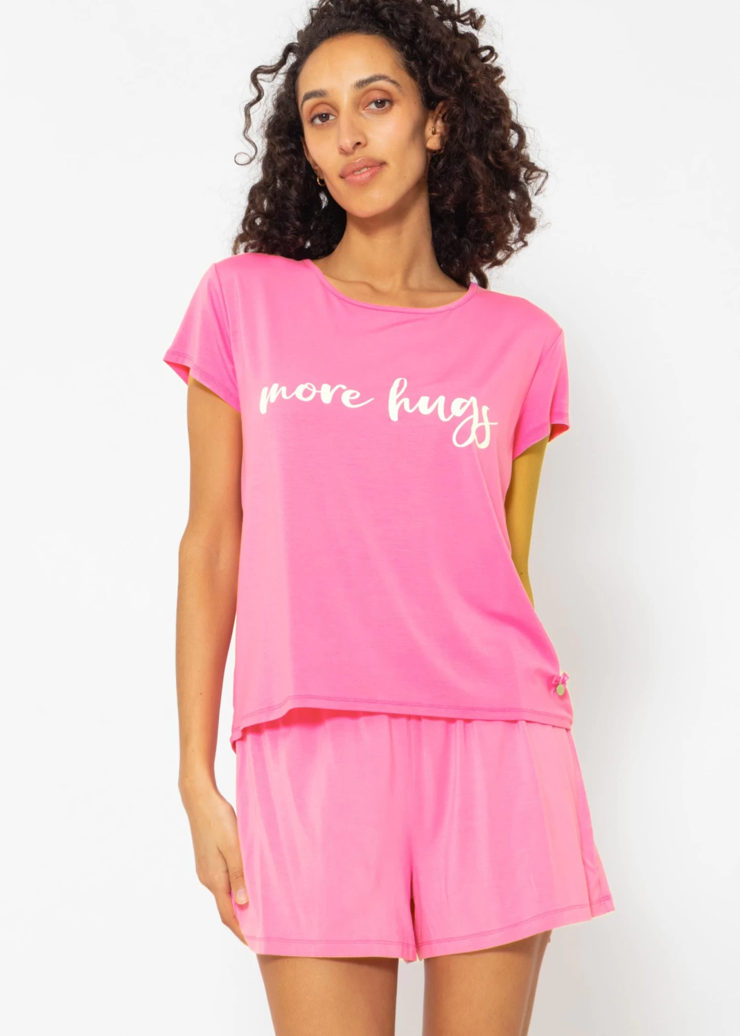 Pyjamashirt Mit Print - Pink 3 Pyjamashirt Mit Print - Pink