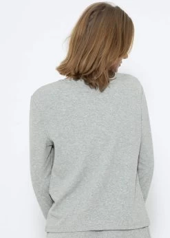 Pyjamashirt Langarm - Grau Melange -Sassyclassy SassyClassy pyjamashirt langarm grau melange S3209NT6491 9