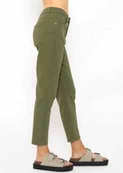 Relax Fit Highwaist Jeans, Khaki -Sassyclassy SassyClassy relax fit jeans khaki S3204B5892 2