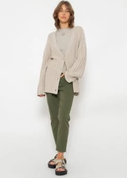 Relax Fit Highwaist Jeans, Khaki -Sassyclassy SassyClassy relax fit jeans khaki S3204B5892