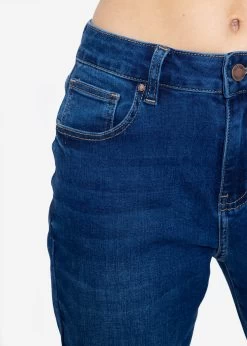 Relax Fit Jeans Mit Schlitz - Dunkelblau -Sassyclassy SassyClassy relax fit jeans mit schlitz dunkelblau S3212D6745 7