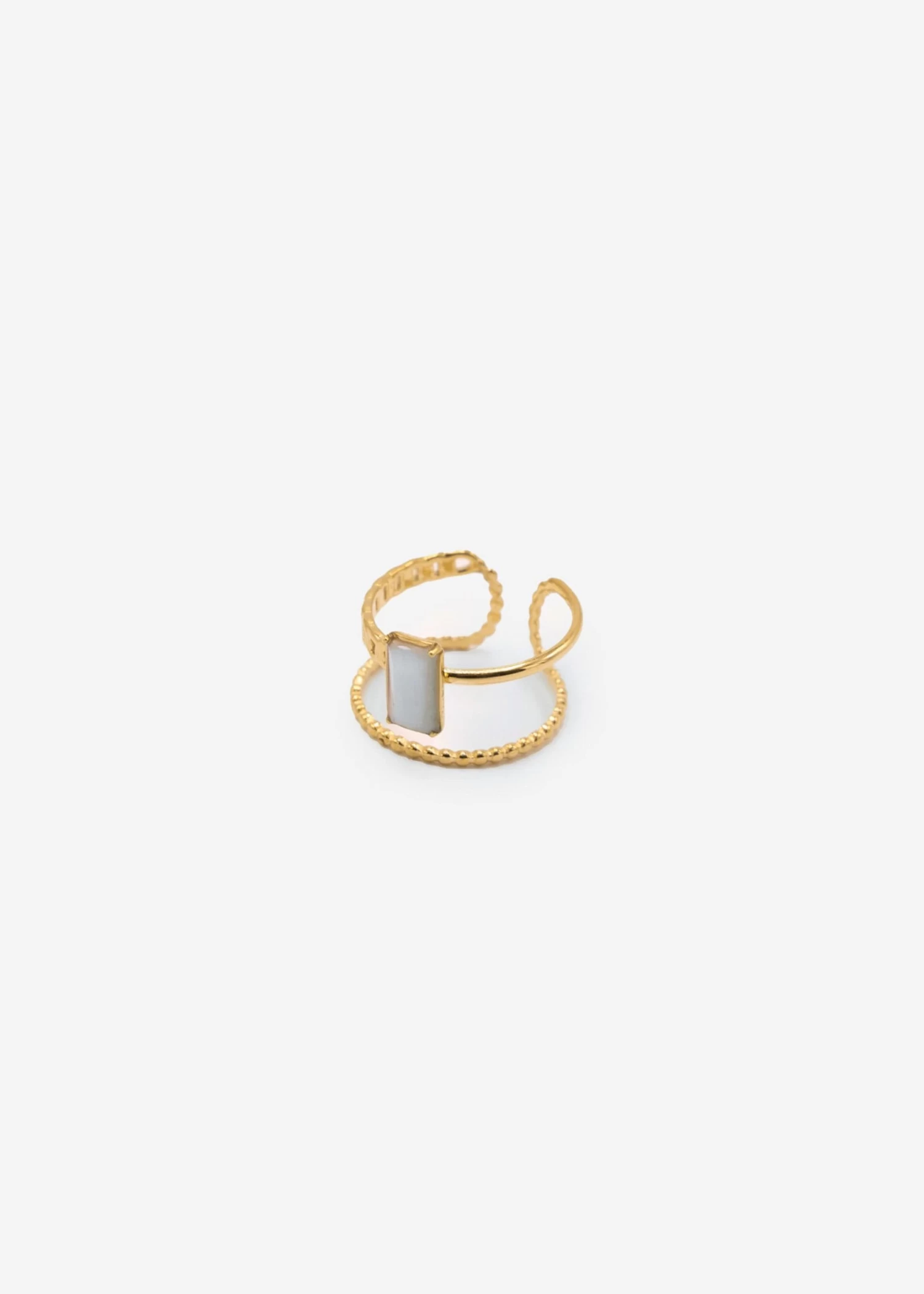 Ring Mit Jade Stein - Gold 3 Ring Mit Jade Stein - Gold